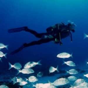 Italian and diving in Taormina